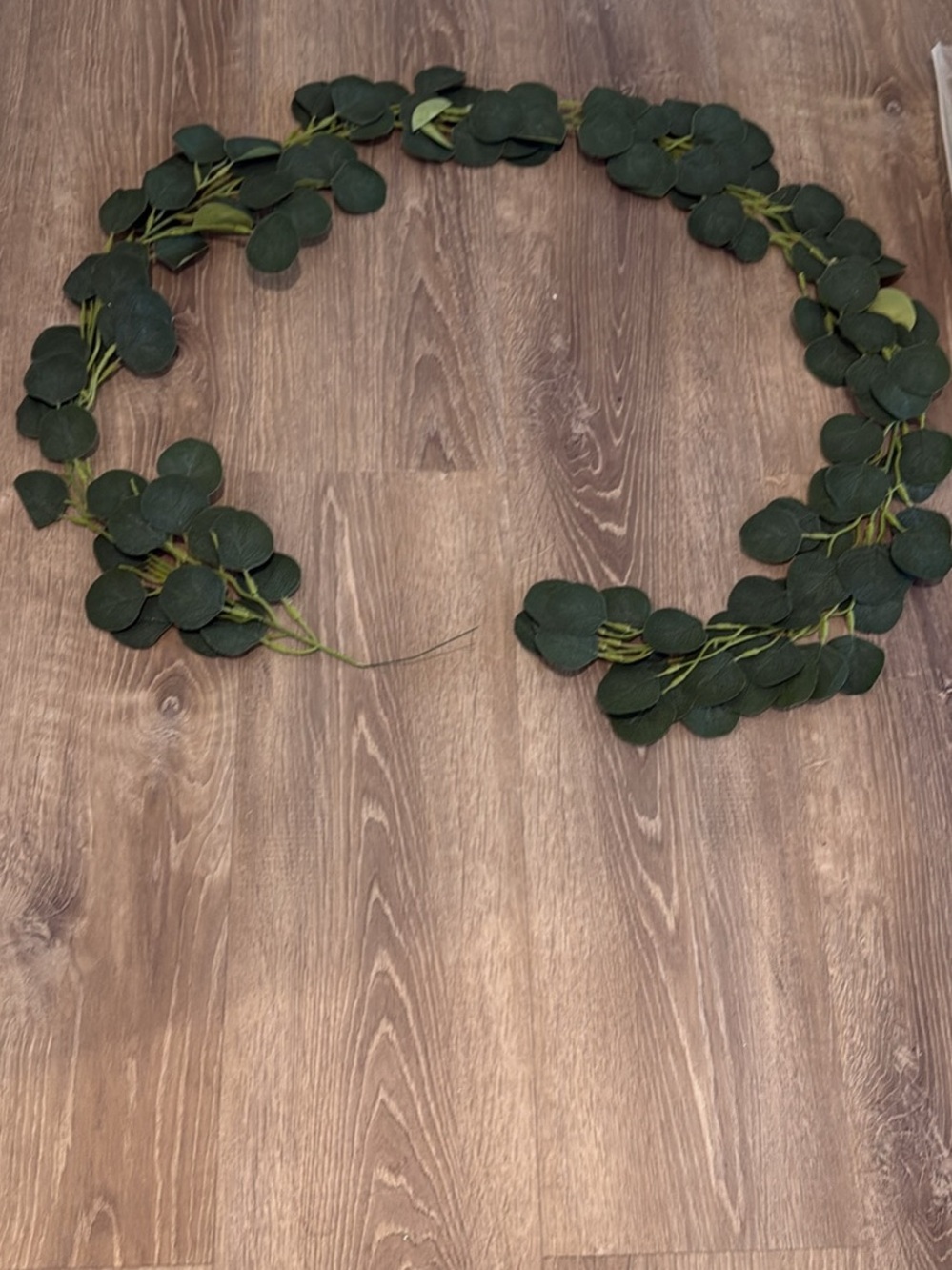Dark Green Eucalyptus-Style Holiday Garland -